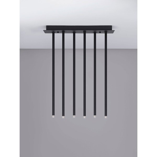 Plafonieră negru-mat LED cu structură flexibilă din aluminiu 20x50 cm Stilvi – Nova Luce-image-3