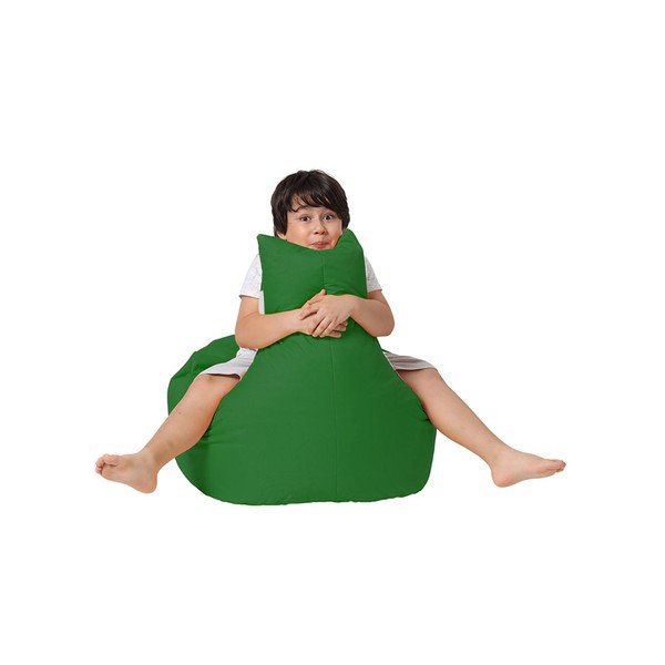 Fotoliu puf pentru copii verde închis Baton – Floriane Garden-image-2