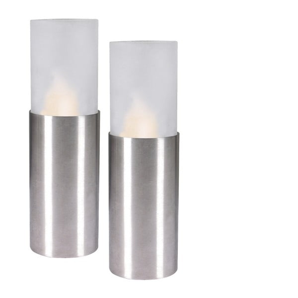 Set 2 lumânări LED Naeve Chromatic, înălțime 17,5 cm