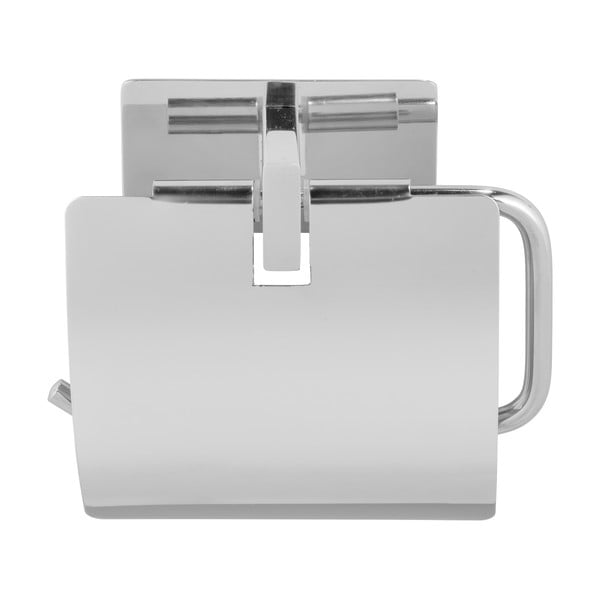 Suport pentru hârtie igienică argintiu lucios autoadeziv din oțel inoxidabil Genova – Wenko-image-2