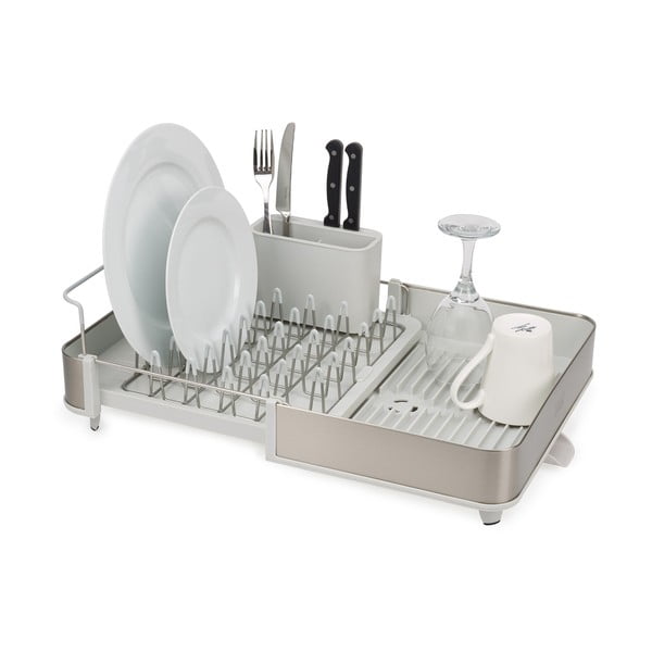 Scurgător de vase argintiu din metal Extend – Joseph Joseph-image-4