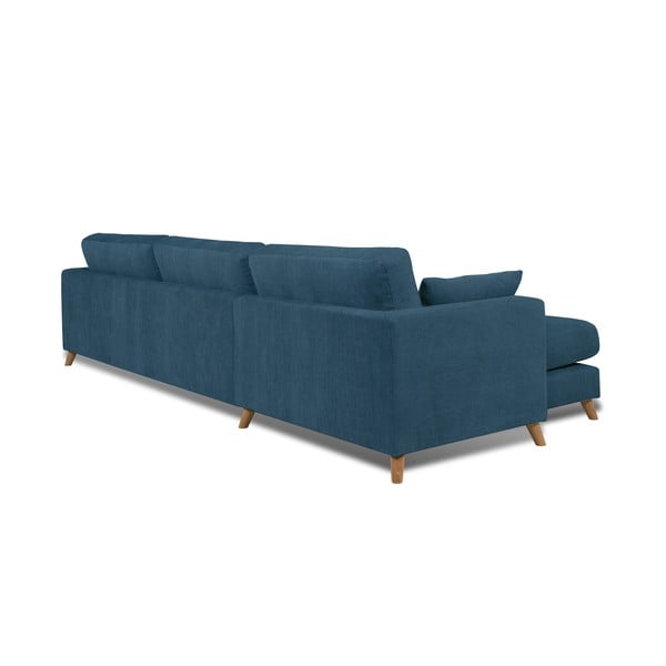 Colțar albastru închis (cu șezlong pe stânga) Faria - Scandic-image-2