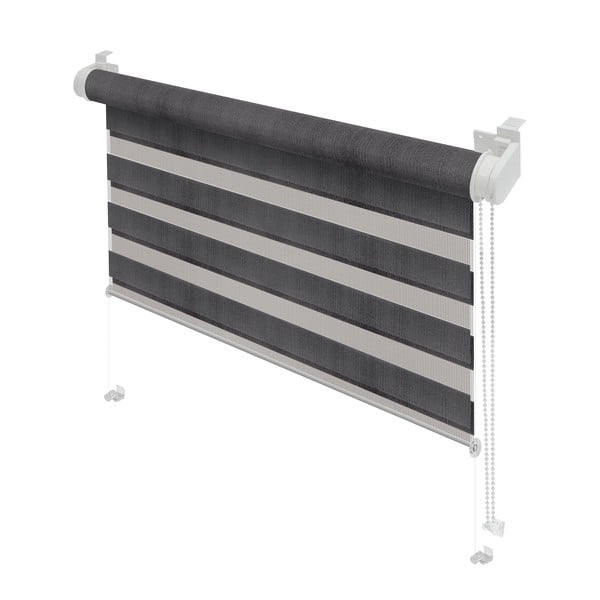 Jaluzea gri închis zi/noapte 42,5x150 cm Zebra – Gardinia-image-1