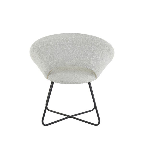 Fotoliu alb cu tapițerie din stofă bouclé Antony – Light & Living-image-3