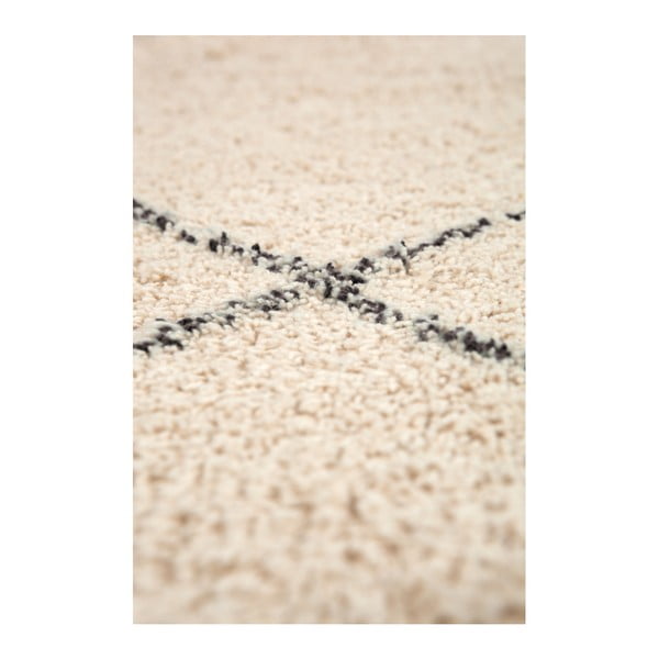 Covor din bumbac cu detalii negre Nattiot Tanvi, 110 x 170 cm-image-2