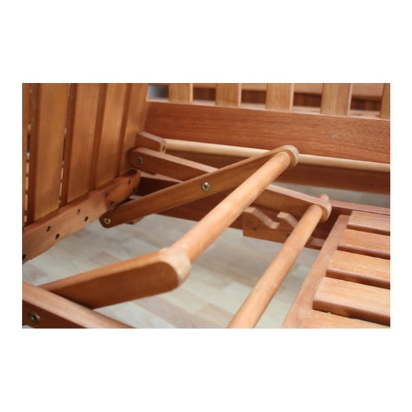 Bancă de grădină cu masă de depozitare din lemn de eucalipt Phuket - Garden Pleasure -image-1