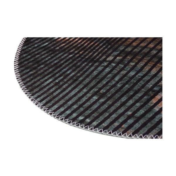 Covor negru lavabil rotund ø 80 cm – Vitaus-image-2