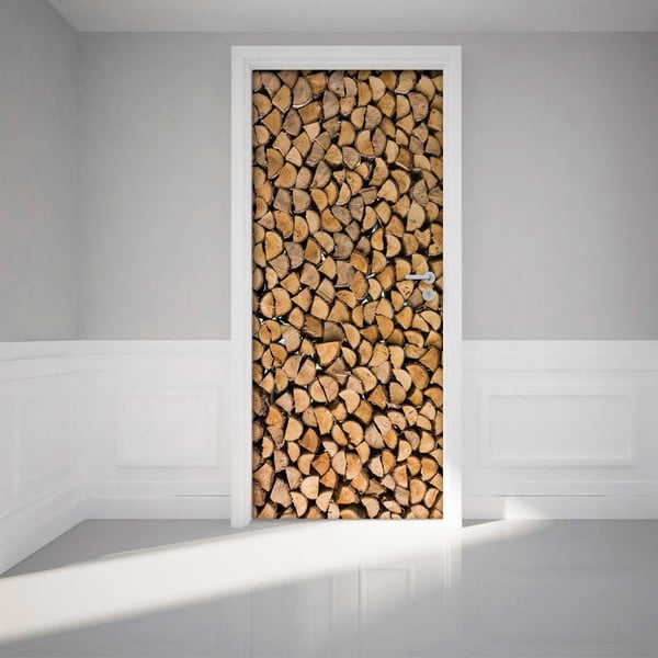 Autocolant pentru ușă Firewood