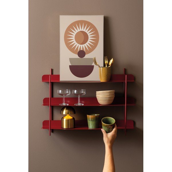 Raft negru etajat din metal 60 cm Riqueza Tres – PT LIVING-image-1