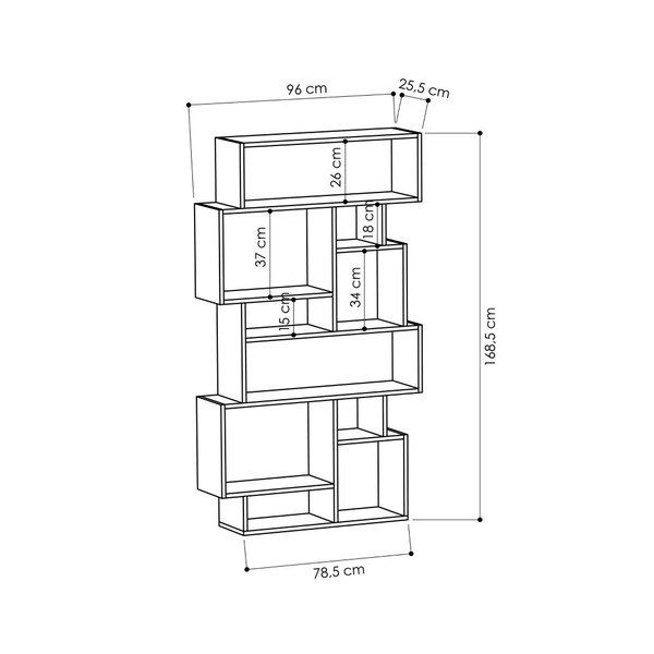 Bibliotecă Homitis Karmato, alb-image-2