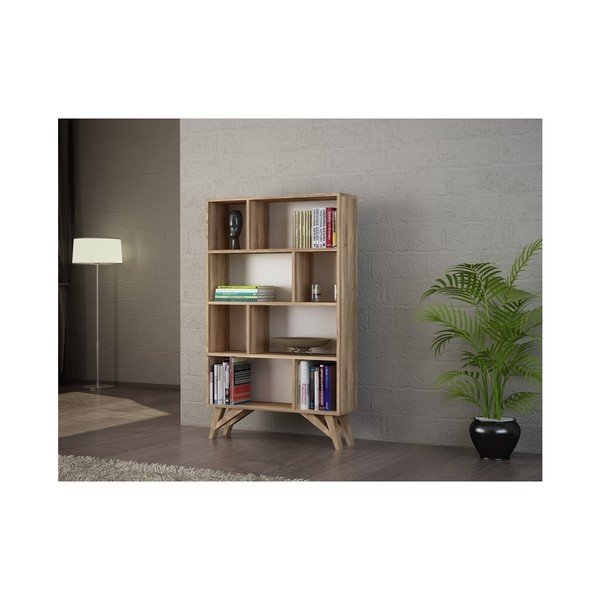 Bibliotecă în decor de lemn de nuc Flamingo-image-3