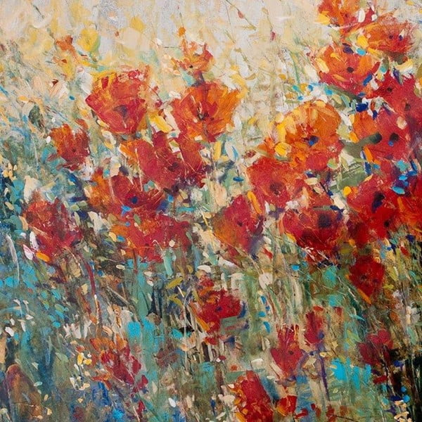 Tablou DecoMalta Painted Poppies, 80 x 80 cm