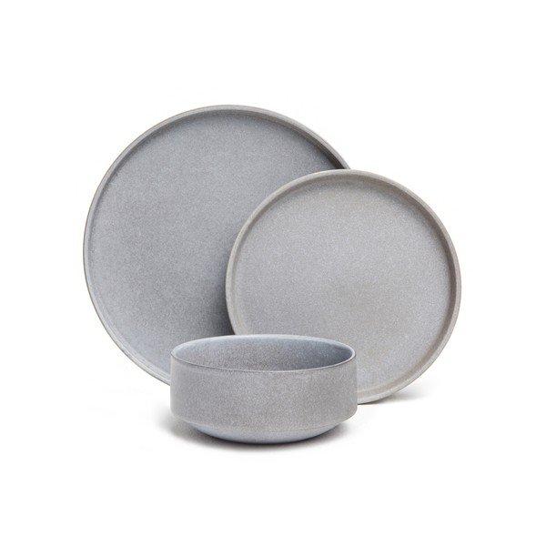 Set 18 vase din gresie Bonami Selection Malia, gri