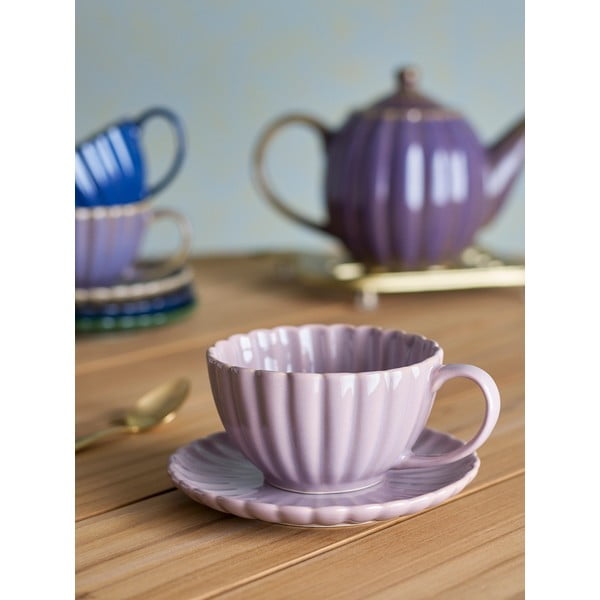 Ceașcă roz-deschis pentru cappuccino din gresie 220 ml Latina – Bloomingville-image-1