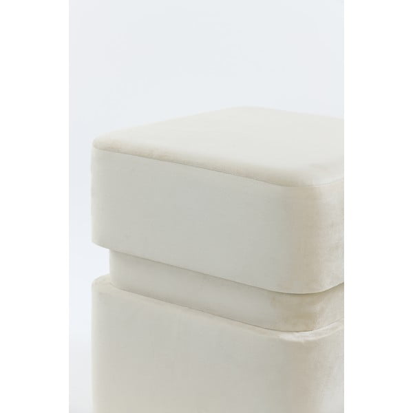 Taburet crem cu tapițerie din catifea Piazza – Light & Living-image-1