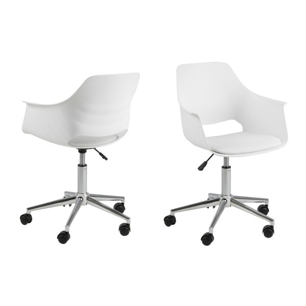 Scaun birou Actona Ramona, alb-image-3