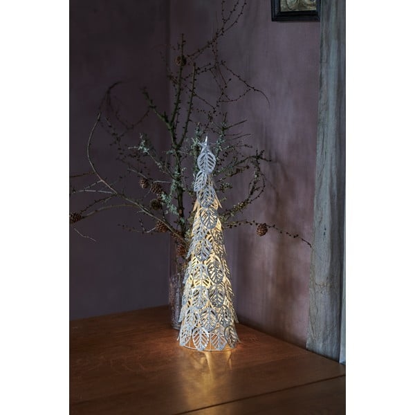 Decorațiune cu lumină LED Sirius Kirstine Silver, înălțime 53,5 cm