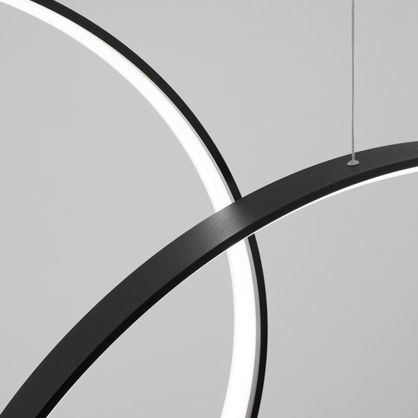 Lustră neagră LED din aluminiu RIO – Thoro-image-4