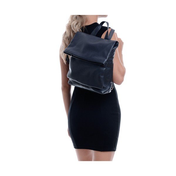 Rucsac din piele Isabella Rhea, albastru-image-2
