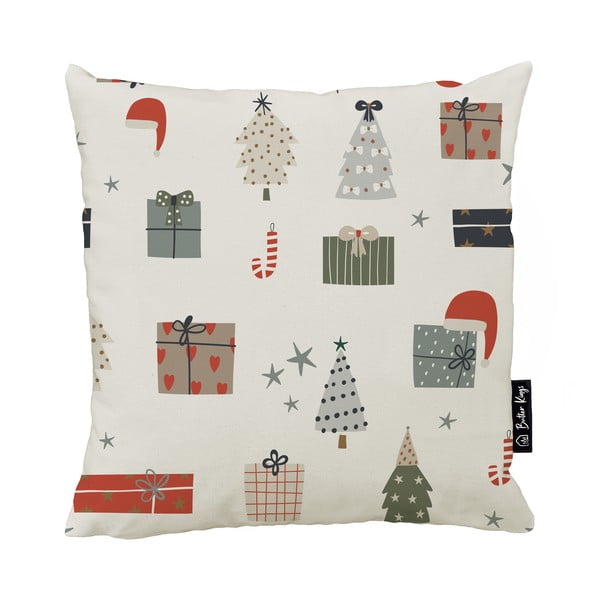 Față de pernă 45x45 cm  cu model de Crăciun Gifts From Santa – Butter Kings