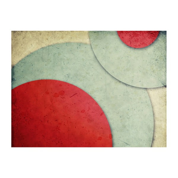 Tapet în format mare Artgeist Retro Circles, 200 x 154 cm