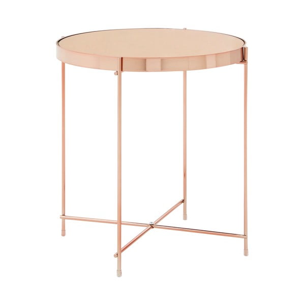 Măsuță auxiliară rotundă cu blat din sticlă ø 43 cm Allure – Premier Housewares-image-1