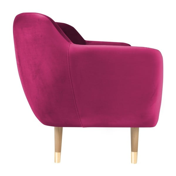 Canapea cu 3 locuri Mazzini Sofas Amelie, roz-image-1