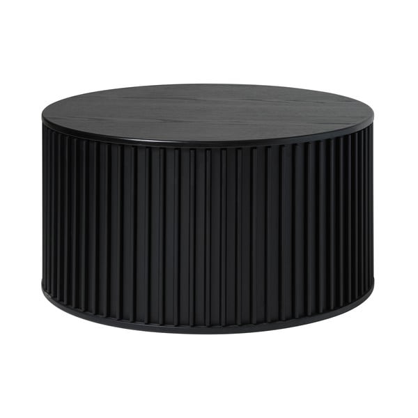 Măsuță de cafea neagră rotundă ø 85 cm Siena – Unique Furniture