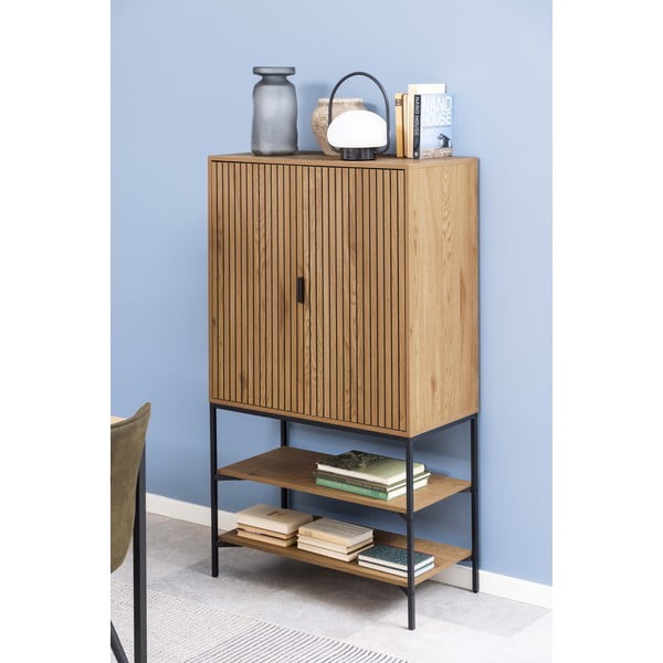 Dulap   cu aspect de lemn de stejar 80x140 cm Jaipur – Actona-image-1