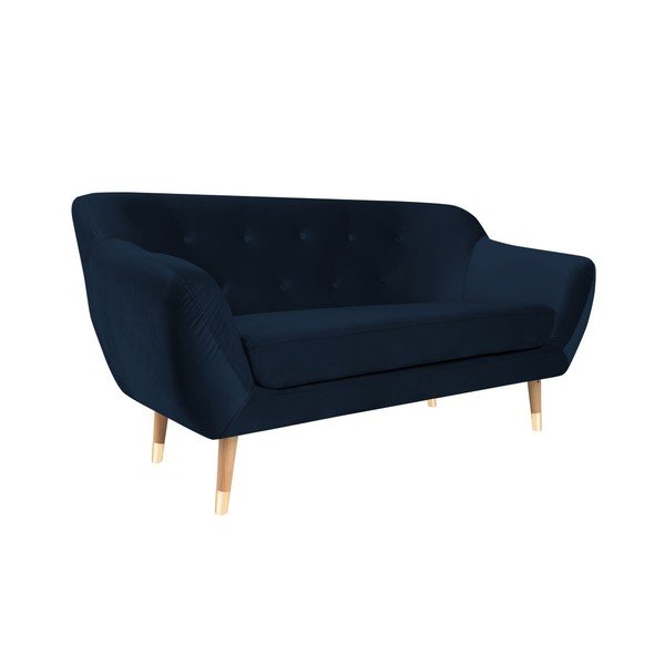 Canapea cu 2 locuri Mazzini Sofas Amelie, albastru închis-image-2