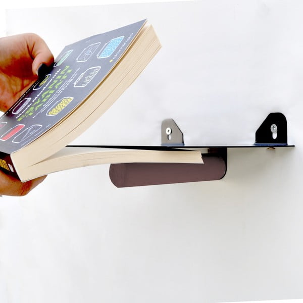 Rafturi negre 2 buc. din metal 21 cm Rod – Kalune Design-image-2