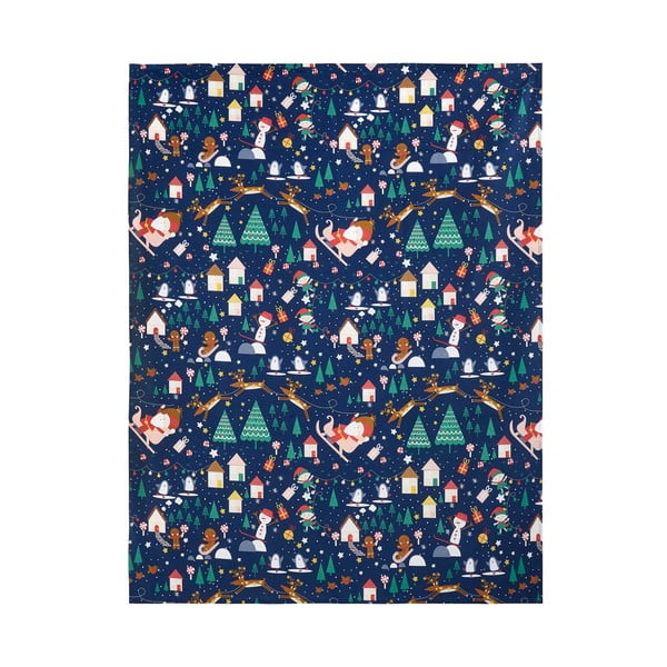 Față de masă din bumbac 137x229 cm  cu model de Crăciun Santa's Christmas Wonderland – Catherine Lansfield-image-2