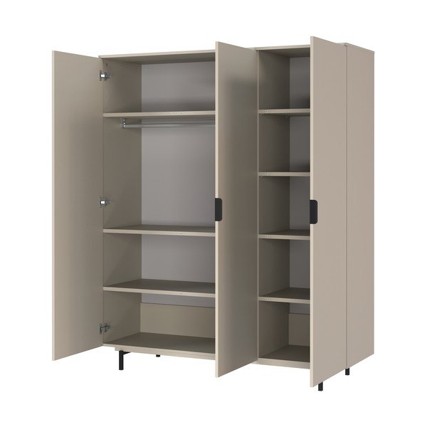 Șifonier de copii gri 158x190x54 cm Tomino – Germania-image-3