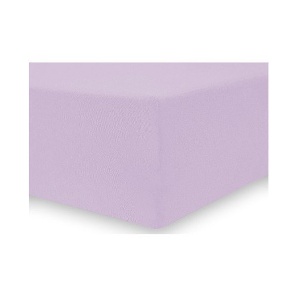 Cearșaf de pat cu elastic DecoKing Nephrite, 220–220 cm, lila-image-1