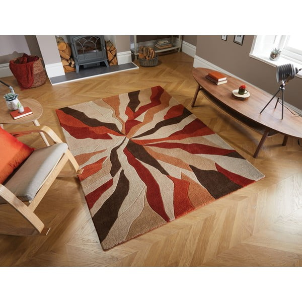 Covor Flair Rugs Splinter, 160 x 220 cm, portocaliu-image-4