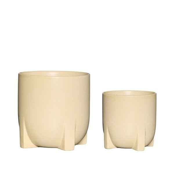 Ghivece decorative 2 buc. din ceramică handmade ø 21 cm Up – Hübsch