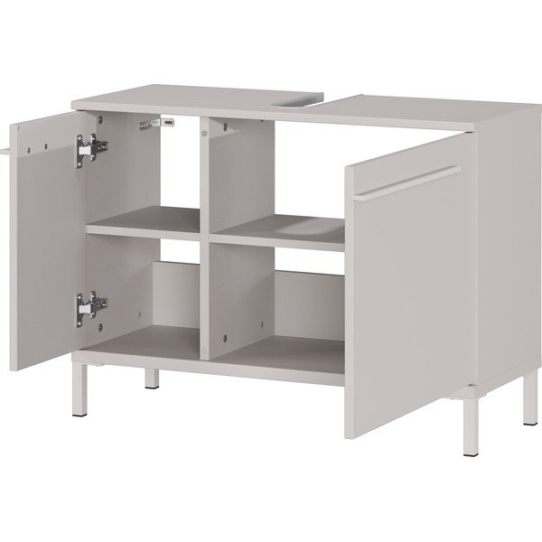 Dulap sub chiuvetă crem cu aspect mat 80x59 cm Laurino – Germania-image-2