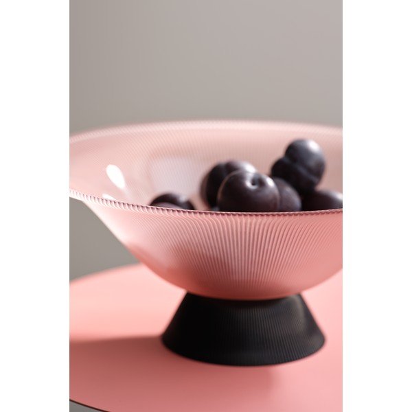 Bol negru/roz din sticlă ø 31,5 cm Ginger – Jotex-image-1