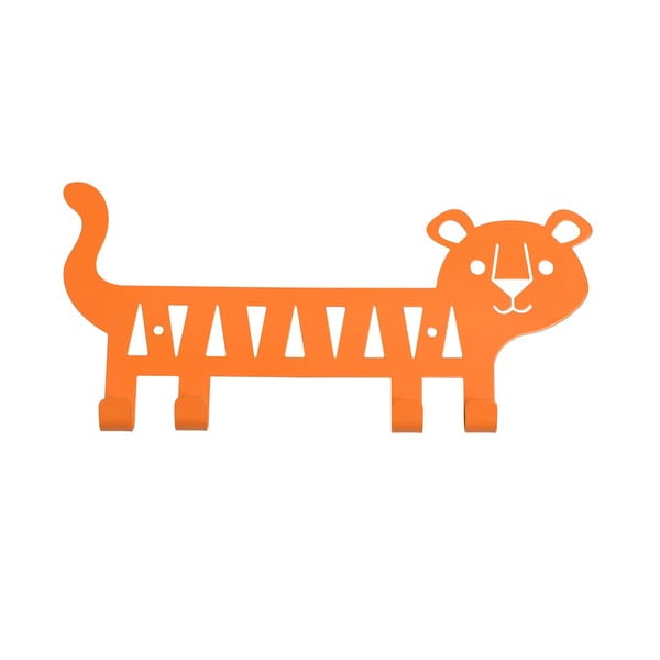 Cuier pentru copii portocaliu pentru perete din metal Tiger – Rex London