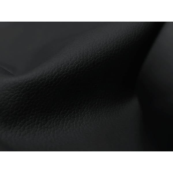 Taburet negru cu tapițerie din imitație de piele Aloha – Makamii-image-4