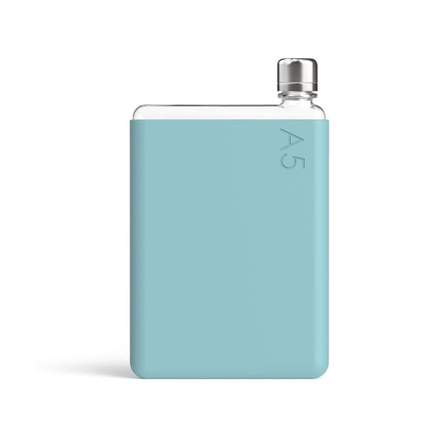 Husă din silicon pentru sticlă de buzunar Memobottle A5 Sleeve, albastru turcoaz-image-2