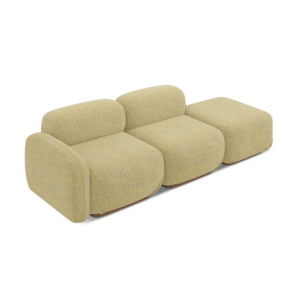 Șezlong modular galben (cu colț pe partea stângă) Ailani – Makamii-image-3