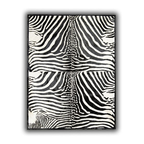 Covor din piele Zebra Printed, 140x200 cm