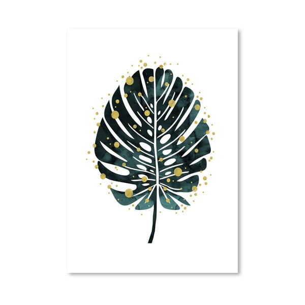 Poster Americanflat Holiday Monstera, 30 x 42 cm