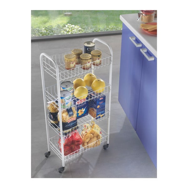 Raft mobil din metal alb 41x84 cm Pisa - Metaltex-image-1