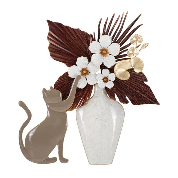 Decorațiune de perete din metal 55x60 cm Cat – Mauro Ferretti