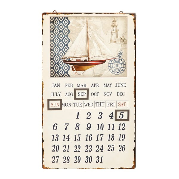 Calendar metalic Novita Spinnaker, 30 x 50 cm