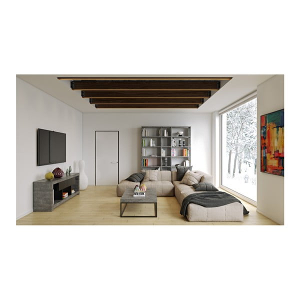 Masuță de cafea cu aspect de beton TemaHome Petra Low-image-3