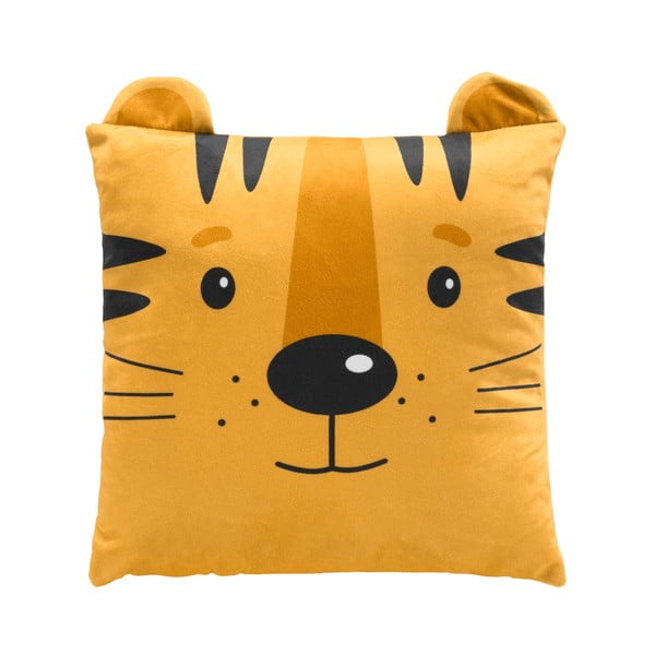 Pernă pentru copii din catifea 40x40 cm Tigry – douceur d'intérieur