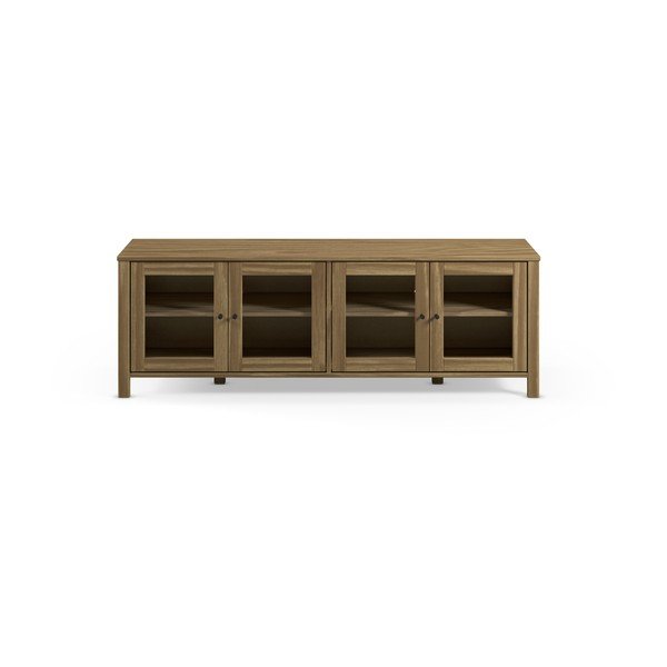 Comodă TV în culoare naturală din lemn de pin 150x50x40 cm Alessandra – Marckeric-image-2